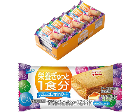 バランスオンminiケーキ 江崎グリコ チーズケーキ味 20個入り